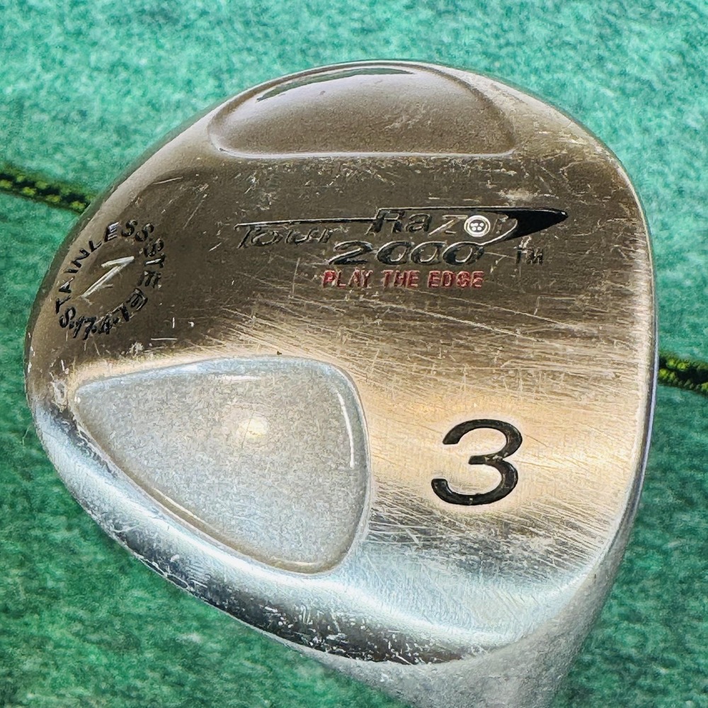 Razr Razr 2000 3 Wood Mens RH 43.5 In Steel Stainless Silver Golf Club